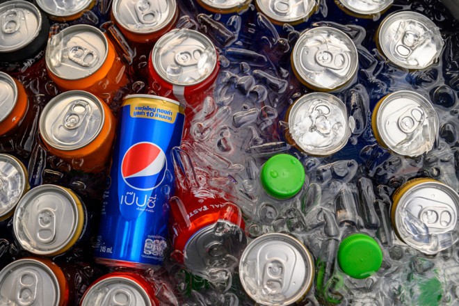 Bottles or cans should be completely covered with salted cold water. 