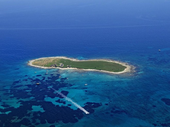 A ilha privada de Levan (Foto: Booking.com)