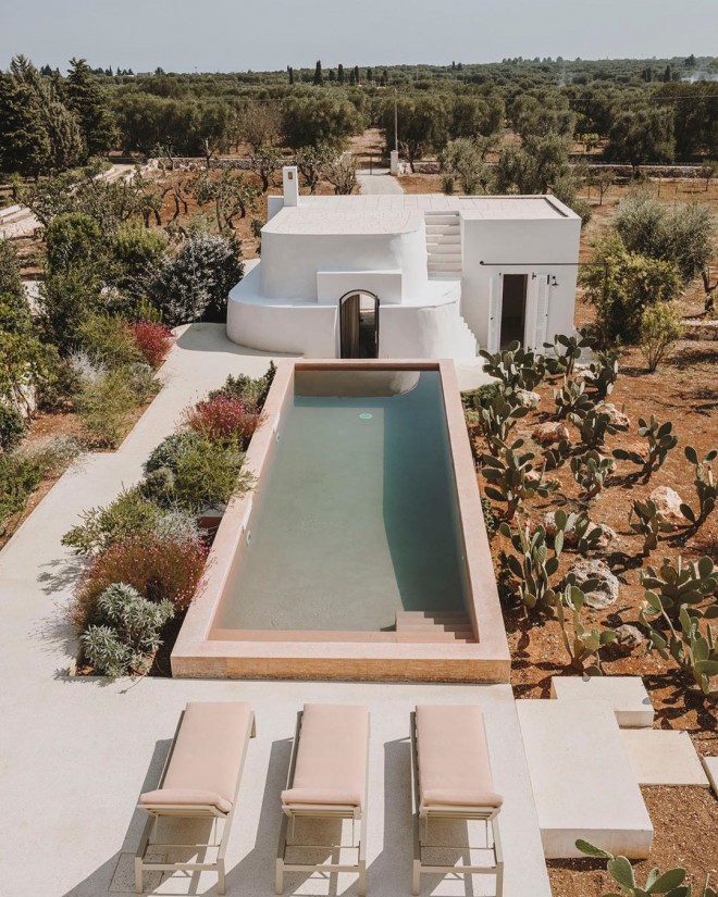 Villa minimalista Cardo (Foto: IG Masseria Moroseta)