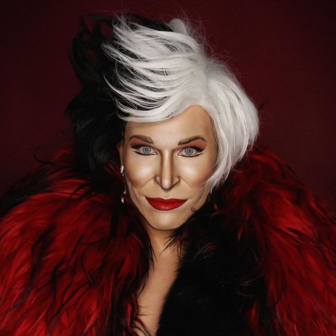 Alexis Stone kao Glenn Close (Cruella De Vil) u 101 Dalmatincu (Foto: IG @thealexisstone)