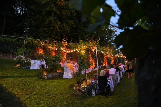 Večera u vinogradu dvorca (Foto: Peter Irman)