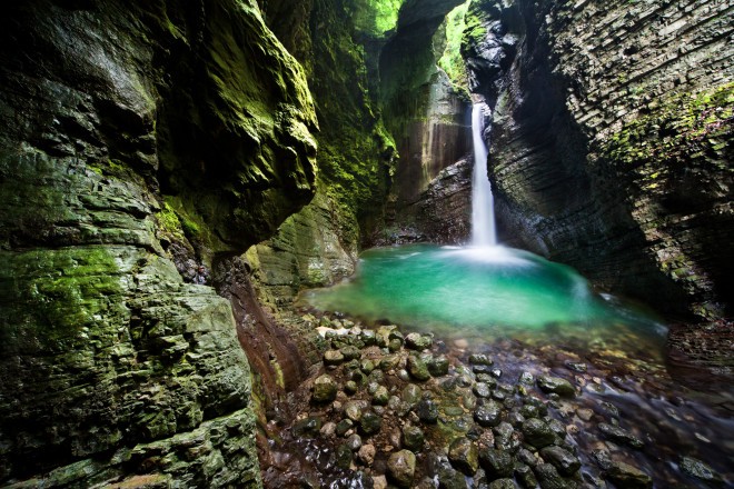 Vodopád Kozjak nad Sočou (Foto: soca-valley.com / Jošt Gantar)