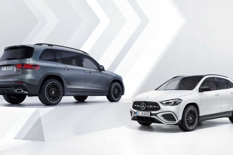Mercedes-Benz razkriva prenovljena GLA in GLB