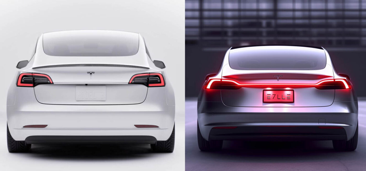 Facelift Tesla Model 3 2024