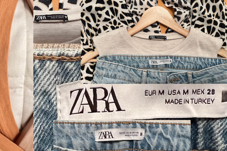Skrivnostne oznake na oblačilih Zara