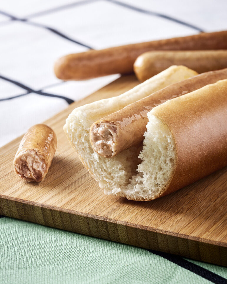 vegansk hotdog