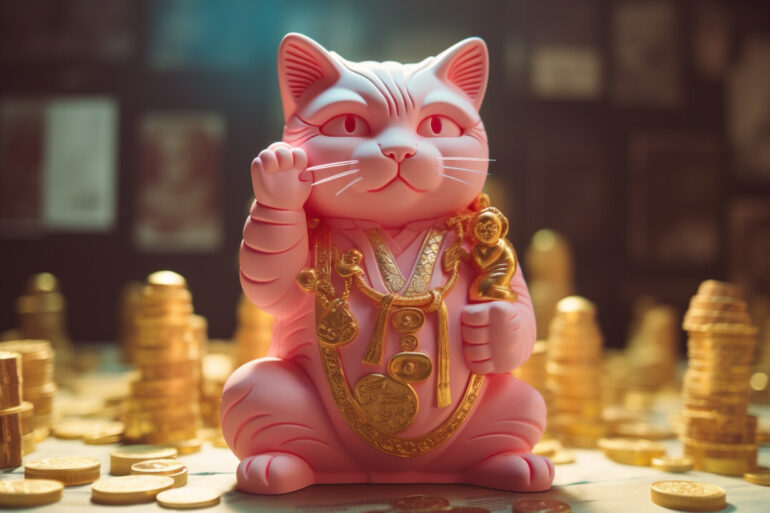 Maneki Neko je srečna mačka