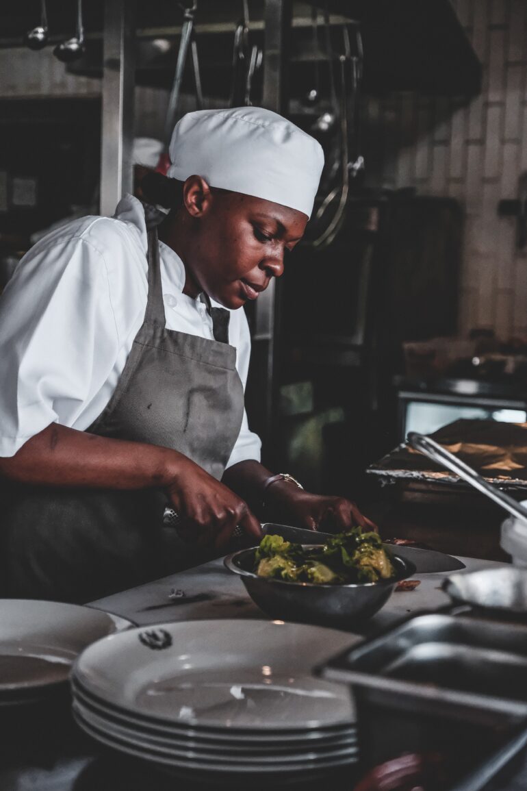 The white hat of chefs