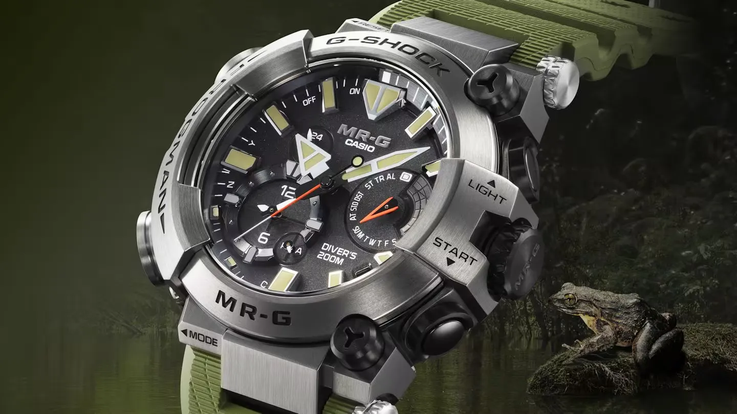 G-SHOCK Frogman - MRG-BF1000RG-3A：钛金属、蛙表和4,900 欧元