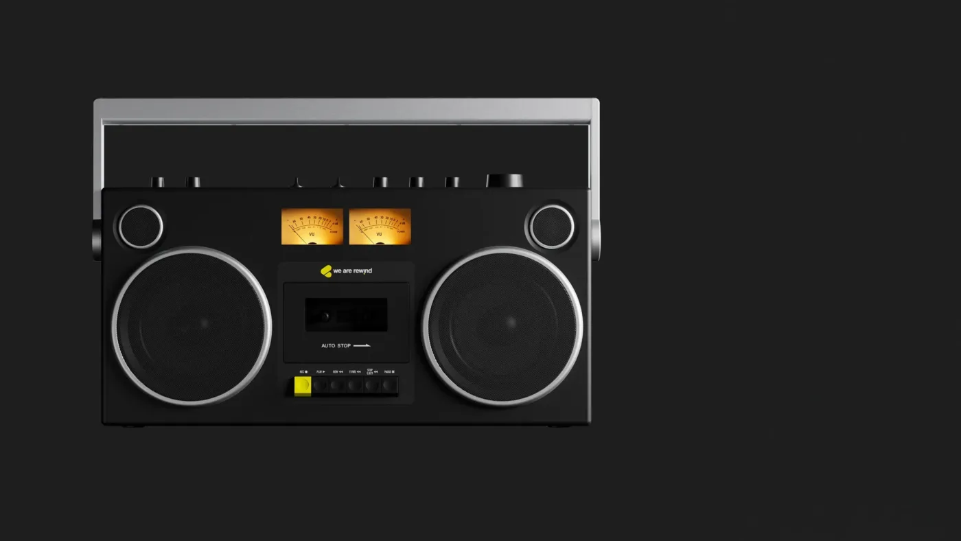 We Are Rewind boombox GB-001